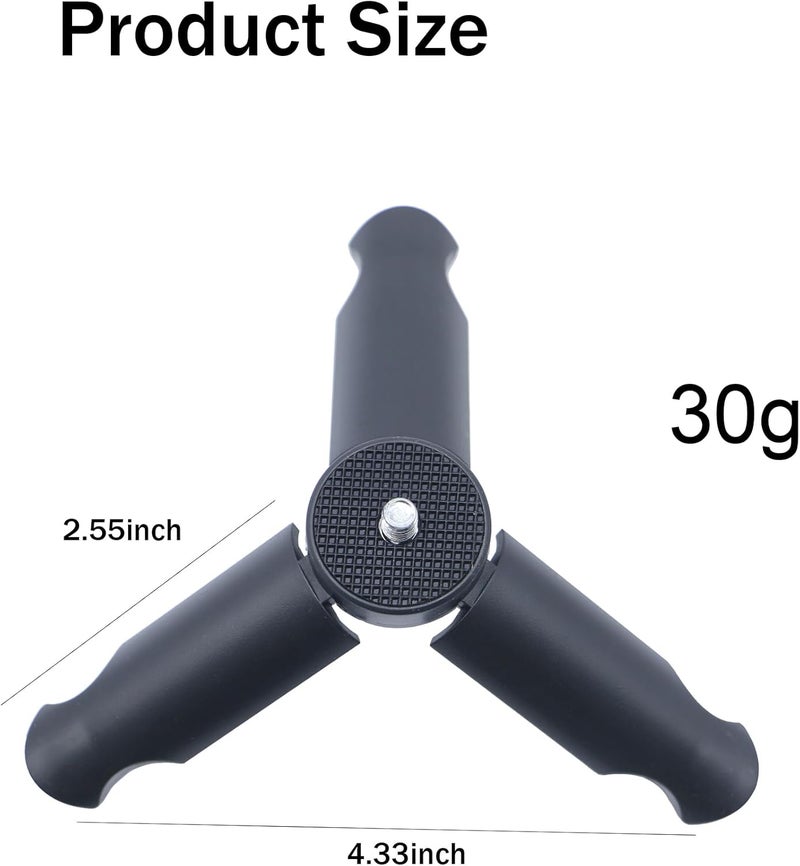 PCTC Mini Tripod for DJI Osmo Pocket 3, Desktop Tabletop Stand Compact Tripod for Go Pro Hero13 /12/11/10/9/OSMO Mobile2/Insta360 ONE X3/X4/X5/FeiyuTech/ZHIYUN Tabletop Stand Grip Accessories - Image 2